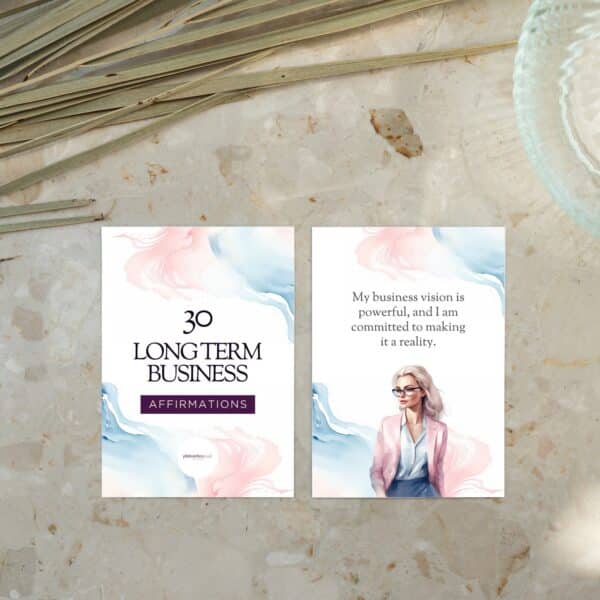 Empower Your Long-Term Business Growth with Strategic Affirmation Cards