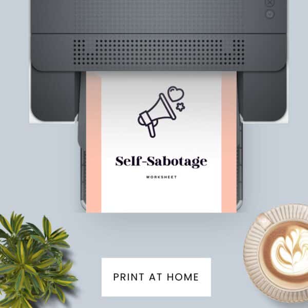 Self-Sabotage Worksheet | Personal Growth Tool | Overcoming Self-Sabotage | Self-Reflection Workbook - Image 2