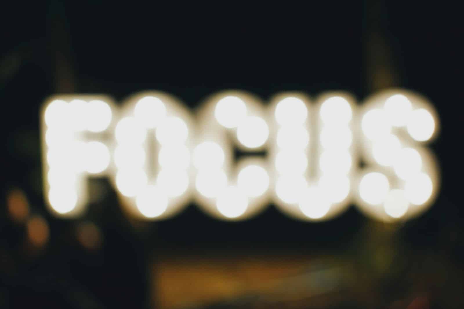 turned on Focus signage. adhd hyperfixation